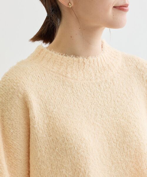 Petit fleur（プチフルール）の「・Petit Fleur ブークレワイドニット（ニット/セーター・レディース・オフホワイト/ブルー/イエロー/ライトグレー/ピンク・FREE）」の16枚目の写真