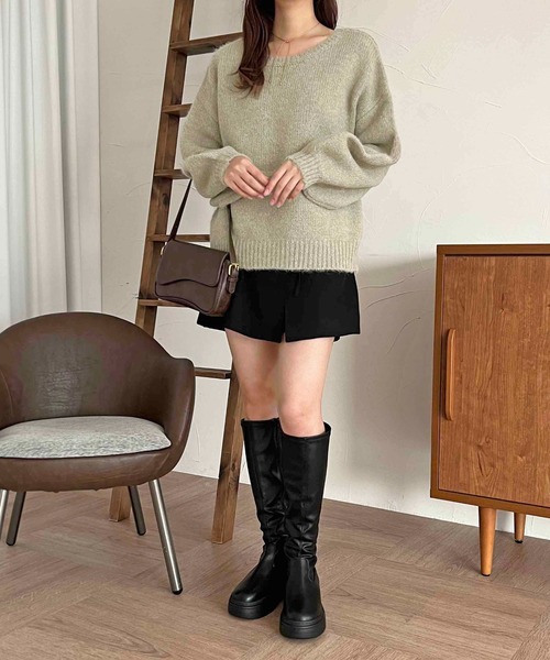 apres jour clair(アプレジュールクレア)の「【apres jour clair】ラップ風スカパン【ZOZOTOWN限定アイテム】(スカート・レディース・ブラック/ブラウン系その他・フリー/X-LARGE)」の7枚目の写真