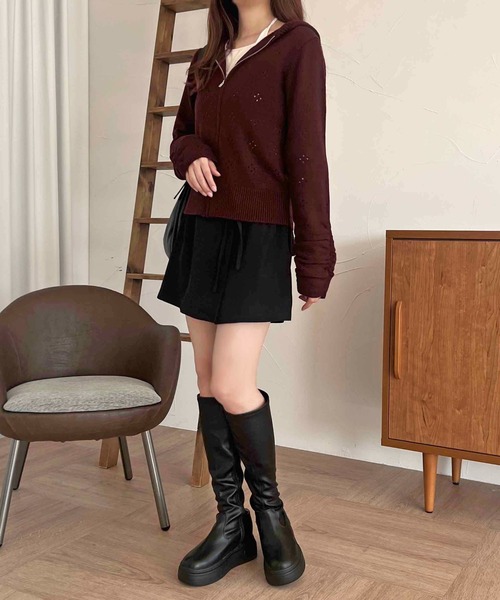 apres jour clair(アプレジュールクレア)の「【apres jour clair】ラップ風スカパン【ZOZOTOWN限定アイテム】(スカート・レディース・ブラック/ブラウン系その他・フリー/X-LARGE)」の9枚目の写真