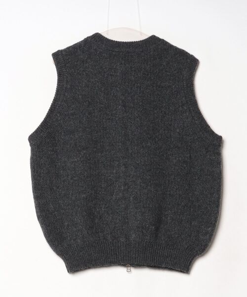 crepuscule（クレプスキュール）の「crepuscule / クレプスキュール : L-G Zip-up Vest : 2403-020[COR]（ベスト・メンズ・チャコールグレー・1/2）」の3枚目の写真