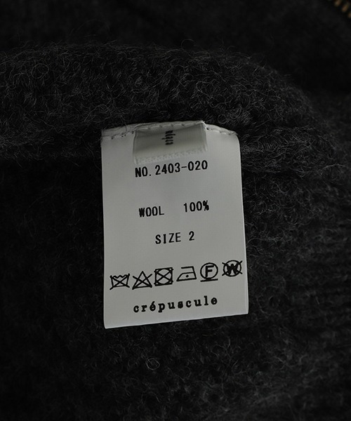 crepuscule（クレプスキュール）の「crepuscule / クレプスキュール : L-G Zip-up Vest : 2403-020[COR]（ベスト・メンズ・チャコールグレー・1/2）」の8枚目の写真
