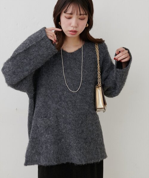 セール】【WEB限定】Vネックニットプルオーバー（ニット/セーター