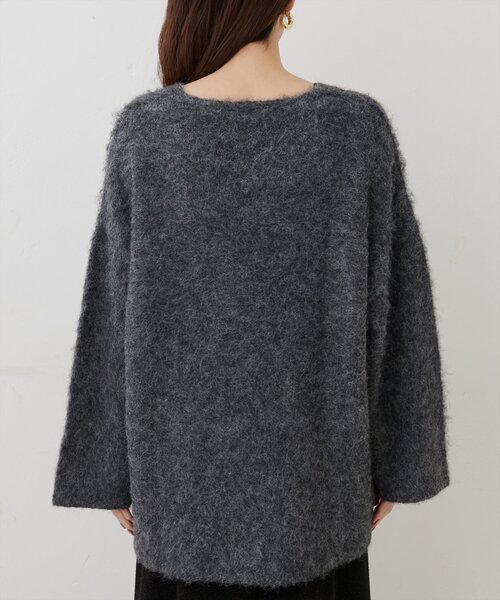 natural couture(ナチュラルクチュール)の「【WEB限定】Vネックニットプルオーバー(ニット/セーター・レディース・ピンク/モカ/チャコールグレー/ライトベージュ・FREE)」の16枚目の写真