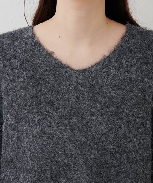 natural couture(ナチュラルクチュール)の「【WEB限定】Vネックニットプルオーバー(ニット/セーター・レディース・ピンク/モカ/チャコールグレー/ライトベージュ・FREE)」の15枚目の写真