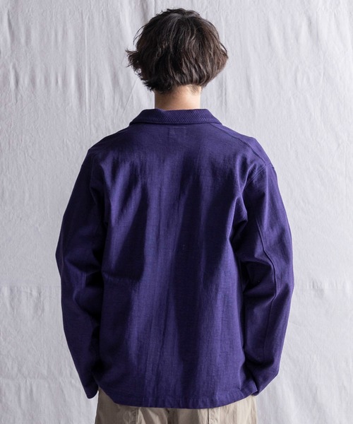 Jackman（ジャックマン）の「Dotsume BB Shirt（シャツ/ブラウス・メンズ・ブラック/パープル系その他/グリーン系その他2・MEDIUM/LARGE）」の8枚目の写真