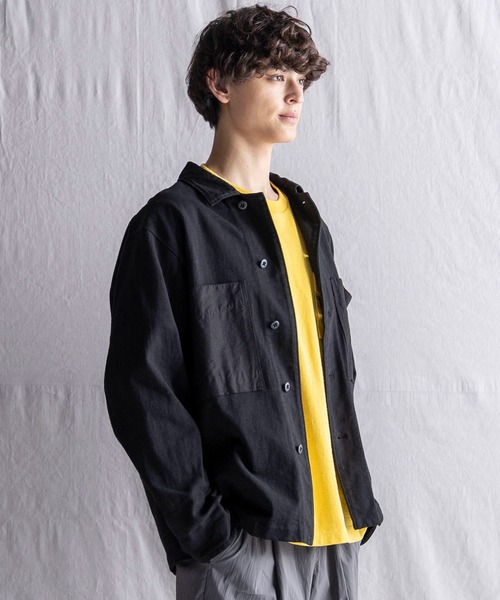 Jackman（ジャックマン）の「Dotsume BB Shirt（シャツ/ブラウス・メンズ・ブラック/パープル系その他/グリーン系その他2・MEDIUM/LARGE）」の11枚目の写真