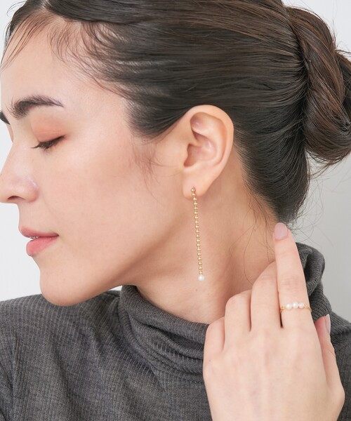 collex(コレックス)の「【dignif】【金属アレルギー対応】パールスイングピアス(ピアス(両耳用)・レディース・ゴールド/シルバー・フリー)」の13枚目の写真