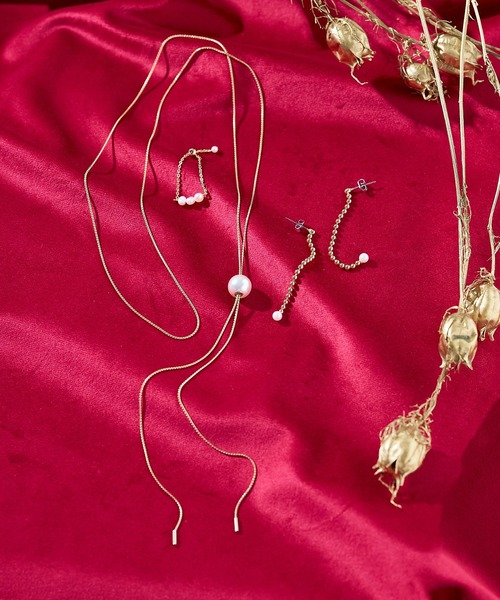 collex(コレックス)の「【dignif】【金属アレルギー対応】パールスイングピアス(ピアス(両耳用)・レディース・ゴールド/シルバー・フリー)」の4枚目の写真