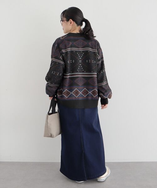 CRAFT STANDARD BOUTIQUE（クラフトスタンダードブティック）の「【ユニセックス】オルテガボーダーニットカーディガン（カーディガン/ボレロ・レディース・カーキ/ブラック/アイボリー・XL/L/M）」の20枚目の写真