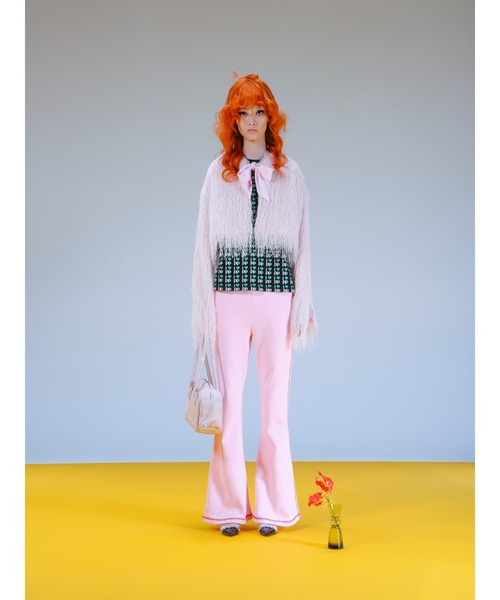 PAMEO POSE（パメオポーズ）の「Moire Flute Bag（ハンドバッグ・レディース・ブラック/ピンク/ホワイト・FREE）」の18枚目の写真