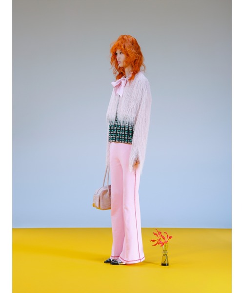 PAMEO POSE（パメオポーズ）の「Moire Flute Bag（ハンドバッグ・レディース・ブラック/ピンク/ホワイト・FREE）」の19枚目の写真