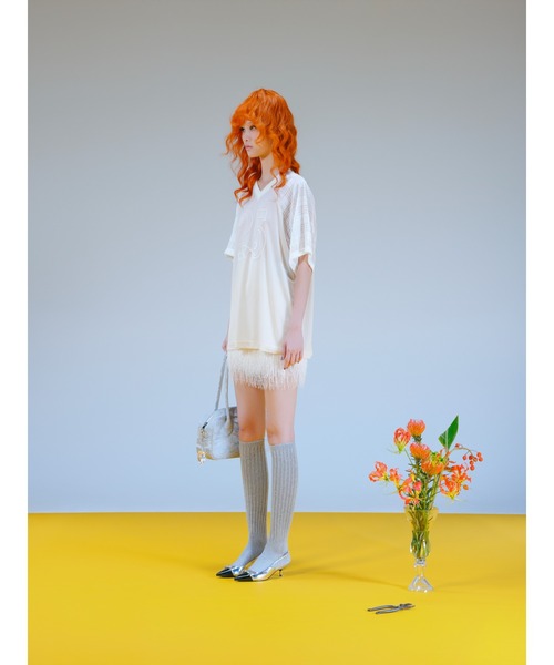 PAMEO POSE（パメオポーズ）の「Moire Flute Bag（ハンドバッグ・レディース・ブラック/ピンク/ホワイト・FREE）」の22枚目の写真