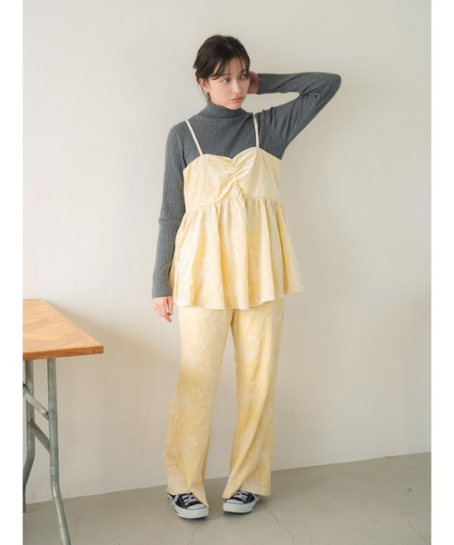 Ungrid(アングリッド)の「ベロア刺繍ラフパンツ(その他パンツ・レディース・アイボリー/チャコールグレー/ピンク・FREE)」の10枚目の写真