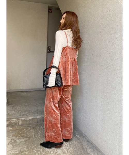 Ungrid(アングリッド)の「ベロア刺繍ラフパンツ(その他パンツ・レディース・アイボリー/チャコールグレー/ピンク・FREE)」の14枚目の写真