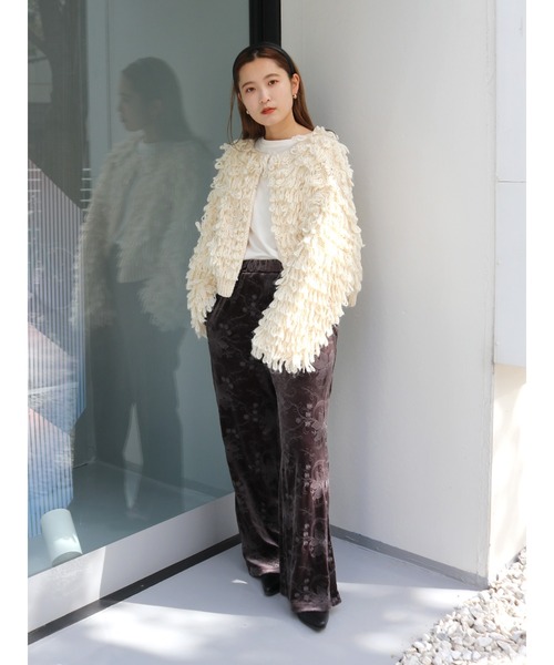 Ungrid(アングリッド)の「ベロア刺繍ラフパンツ(その他パンツ・レディース・アイボリー/チャコールグレー/ピンク・FREE)」の21枚目の写真