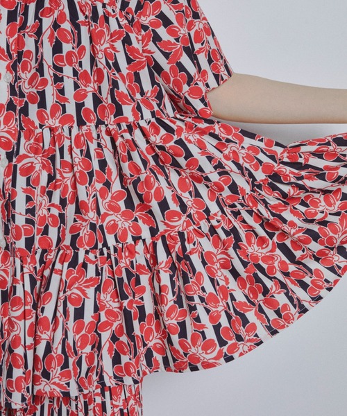 manana suerte（マニャーナスエルテ）の「オリジナルプリントティアードブラウス（シャツ/ブラウス・レディース・ブルー/レッド・FREE）」の14枚目の写真