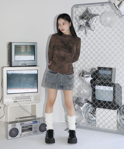 LANVIN ランバン　マルチドットスカート　海外ガール　韓国　Y2K Amazon.co.jp: デニム ミニスカート ショートパンツ y2k 海外