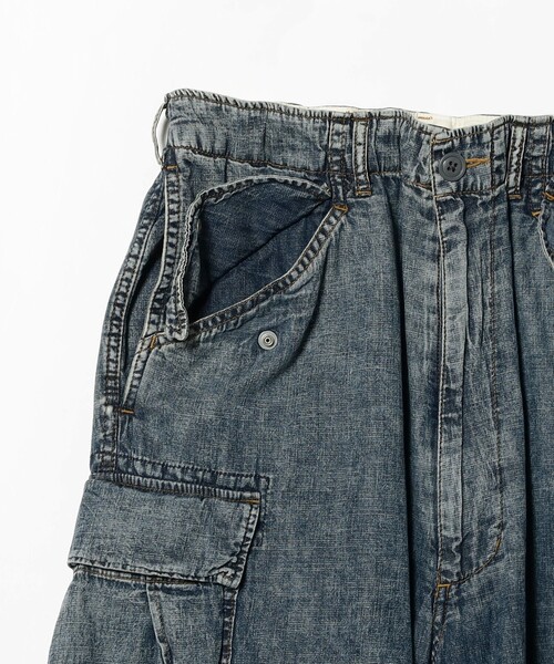 BEAMS（ビームス）の「ビッグ 6ポケット デニム カーゴパンツ（カーゴパンツ・メンズ・ブラック/インディゴブルー・M/S/XL/L）」の8枚目の写真