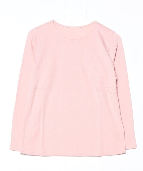 Perfect Suit FActory（パーフェクトスーツファクトリー）の「長袖起毛ﾗｳﾝﾄﾞﾈｯｸ（ニット/セーター・レディース・オフホワイト/ブラック/ライトピンク/カーキ/ライトグレー/ダークブラウン・S/M/L）」の6枚目の写真