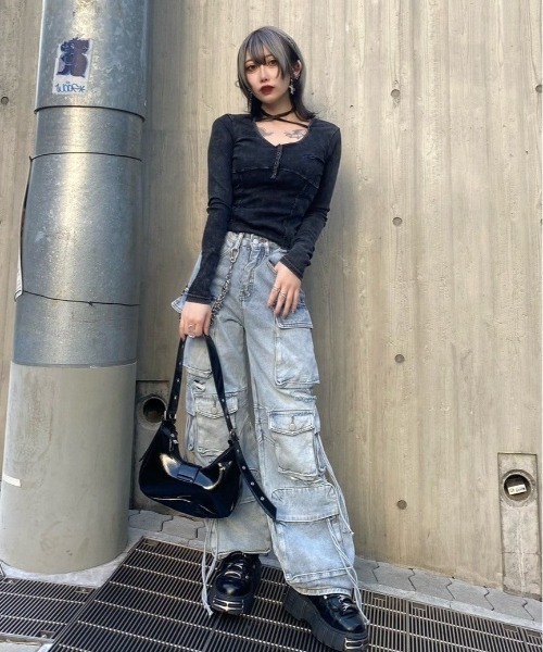クロスネックトップス（Tシャツ/カットソー）｜KsG