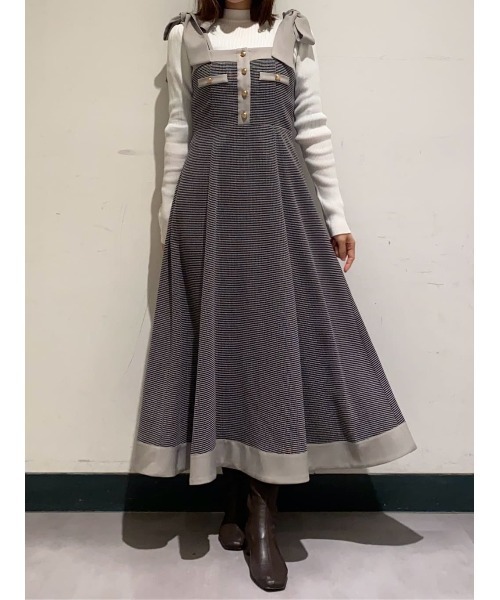 店舗限定✨新品未使用✨ジャスグリッティー　ラメツイードジャンスカ　ブラック　S 79543500b_b_11_215.jpg