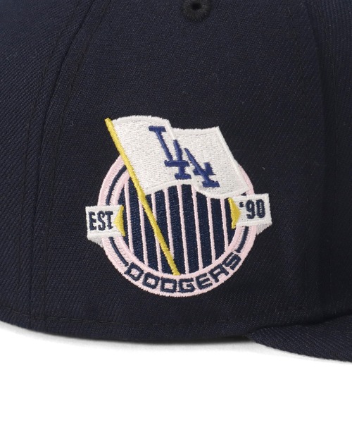 ニューエラキャップ 59FIFTYサイドパッチ MLB 桜カラー