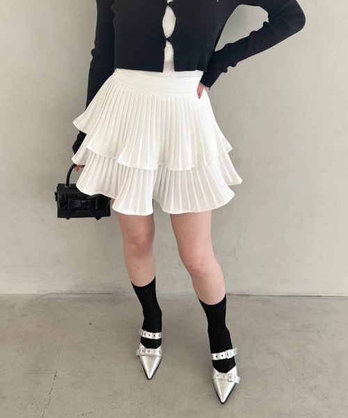 Loueme（ルエム）の「プリーツフリルスカート（スカート・レディース・ホワイト/ブラック/ピンク・M）」の16枚目の写真