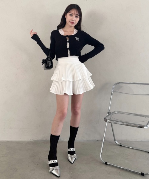 Loueme（ルエム）の「プリーツフリルスカート（スカート・レディース・ホワイト/ブラック/ピンク・M）」の13枚目の写真