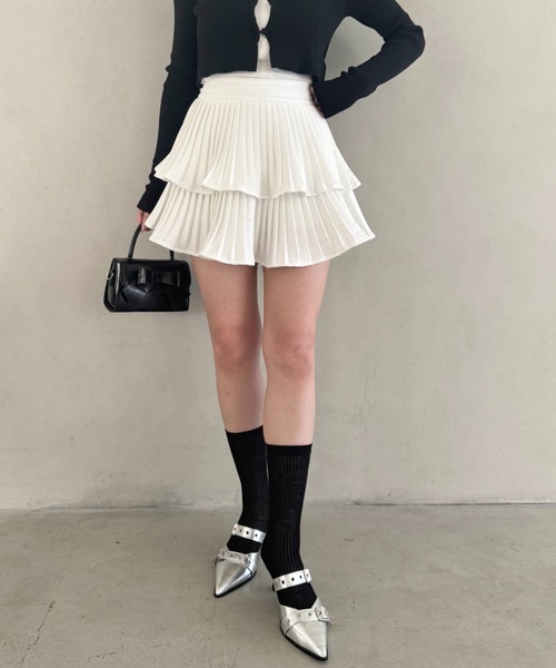 Loueme（ルエム）の「プリーツフリルスカート（スカート・レディース・ホワイト/ブラック/ピンク・M）」の14枚目の写真