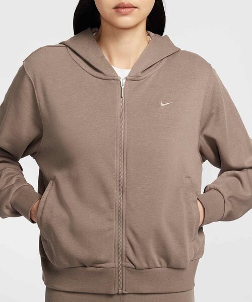 ナイキ スウェットパーカー レディース NIKE チル テリー FN2420 BRN 送料無料 新作 綿混 3L NIKE ナイキ スウェットパーカー レディース チル テリー ルーズ