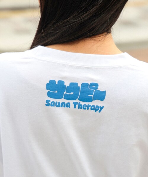 tシャツ イルカのイルカくん × SAUNAS / サウピー Long Sleeve Tee Shirt レディース メンズ イルカのイルカくん × SAUNAS / サウピー Long Sleeve Tee Shirt