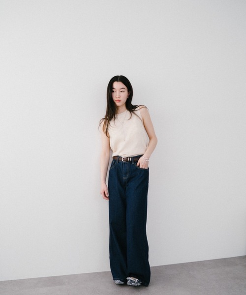 DRWCYS（ドロシーズ）の「ワイドデニムパンツ（デニムパンツ・レディース・ブルー・SMALL/MEDIUM）」の3枚目の写真