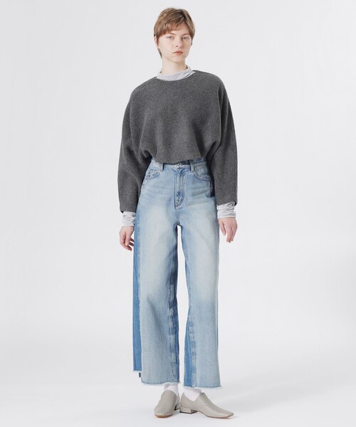 LOVELESS（ラブレス）の「ニットコンビワンピース（ワンピース・レディース・グレー系その他2/ブラック/ベージュ系その他3・34/36）」の5枚目の写真