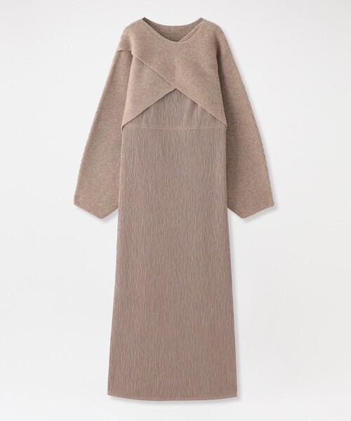 LOVELESS（ラブレス）の「ニットコンビワンピース（ワンピース・レディース・グレー系その他2/ブラック/ベージュ系その他3・34/36）」の11枚目の写真