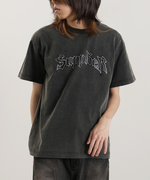 SUPPLIER（サプライヤー）の「SUPPLIER/サプライヤー Splash Rhinestone Iron Logo Tee ラインストーンTシャツ（Tシャツ/カットソー・メンズ・ブラック/ブルー/ホワイト・XL/L/M）」の5枚目の写真