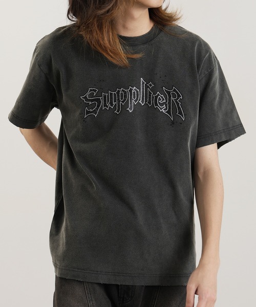 SUPPLIER（サプライヤー）の「SUPPLIER/サプライヤー Splash Rhinestone Iron Logo Tee ラインストーンTシャツ（Tシャツ/カットソー・メンズ・ブラック/ブルー/ホワイト・XL/L/M）」の8枚目の写真