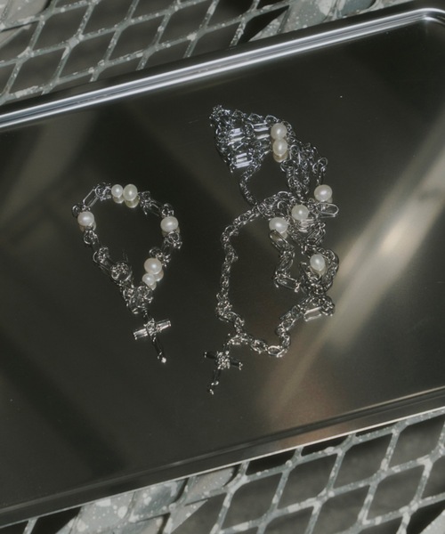 DTYYPE（ドタイプ）の「パールクロスブレスレット（ブレスレット・レディース・シルバー・FREE）」の4枚目の写真