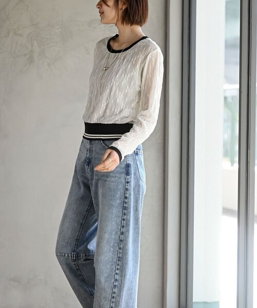 rps（アールピーエス）の「ラインリブレースプルオーバー（その他トップス・レディース・ブラック/グレー/オフホワイト・フリー）」の5枚目の写真