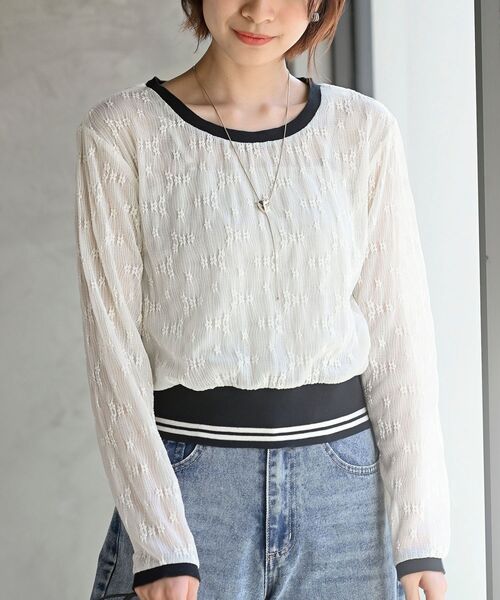 rps（アールピーエス）の「ラインリブレースプルオーバー（その他トップス・レディース・ブラック/グレー/オフホワイト・フリー）」の8枚目の写真