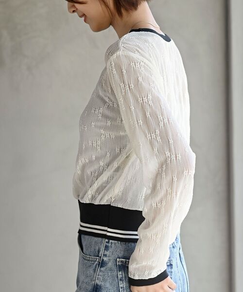 rps（アールピーエス）の「ラインリブレースプルオーバー（その他トップス・レディース・ブラック/グレー/オフホワイト・フリー）」の9枚目の写真