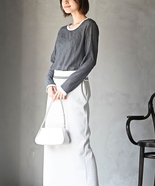 rps（アールピーエス）の「ラインリブレースプルオーバー（その他トップス・レディース・ブラック/グレー/オフホワイト・フリー）」の13枚目の写真