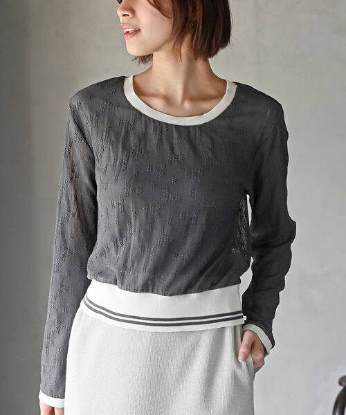 rps（アールピーエス）の「ラインリブレースプルオーバー（その他トップス・レディース・ブラック/グレー/オフホワイト・フリー）」の16枚目の写真