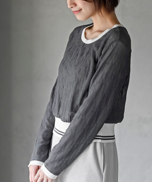 rps（アールピーエス）の「ラインリブレースプルオーバー（その他トップス・レディース・ブラック/グレー/オフホワイト・フリー）」の17枚目の写真