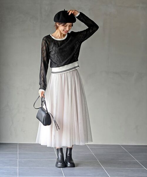 rps（アールピーエス）の「ラインリブレースプルオーバー（その他トップス・レディース・ブラック/グレー/オフホワイト・フリー）」の20枚目の写真