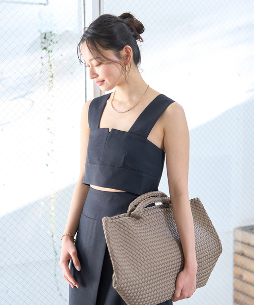 Rouge vif（ルージュヴィフ）の「【NAGHEDI/ナゲティ】ラージトートバッグ St Barths large Tote（トートバッグ・レディース・ブラウン/グレイッシュベージュ・フリー）」の5枚目の写真