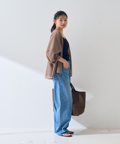 NAGHEDI(ナゲディ)の「【人気追加】【NAGHEDI/ナゲティ】ラージトートバッグ St Barths large Tote(トートバッグ・レディース・ブラウン/グレイッシュベージュ・フリー)」の12枚目の写真