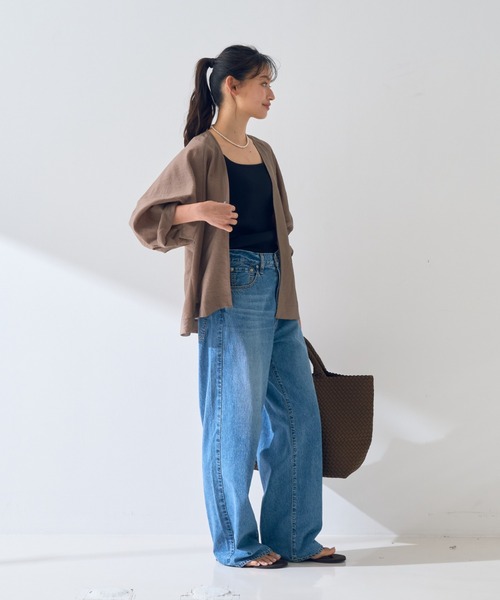 NAGHEDI(ナゲディ)の「【人気追加】【NAGHEDI/ナゲティ】ラージトートバッグ St Barths large Tote(トートバッグ・レディース・ブラウン/グレイッシュベージュ・フリー)」の13枚目の写真