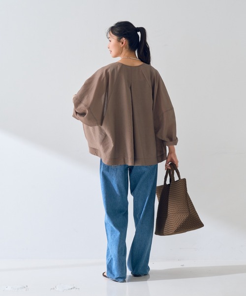 NAGHEDI(ナゲディ)の「【人気追加】【NAGHEDI/ナゲティ】ラージトートバッグ St Barths large Tote(トートバッグ・レディース・ブラウン/グレイッシュベージュ・フリー)」の15枚目の写真