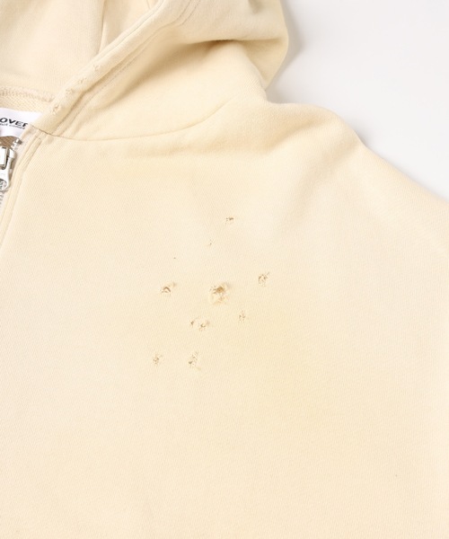 DISCOVERED（ディスカバード）の「DEVIL EAR DAMAGE HOODIE（パーカー・メンズ・オフホワイト/ブラック・3/1）」の12枚目の写真
