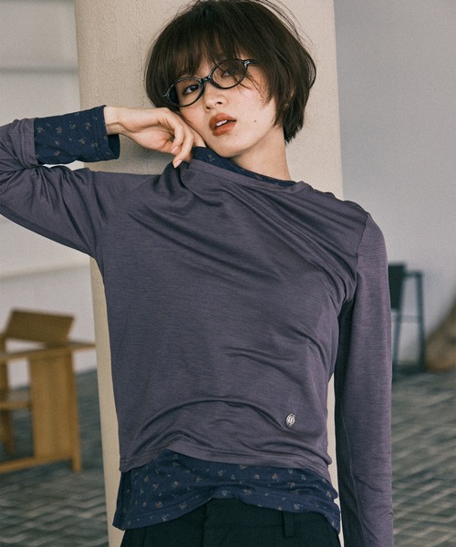 SET ITEM / セットアイテム】sheer long t-shirt / シアーロンT